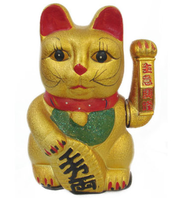 Figurine de chat Lucky