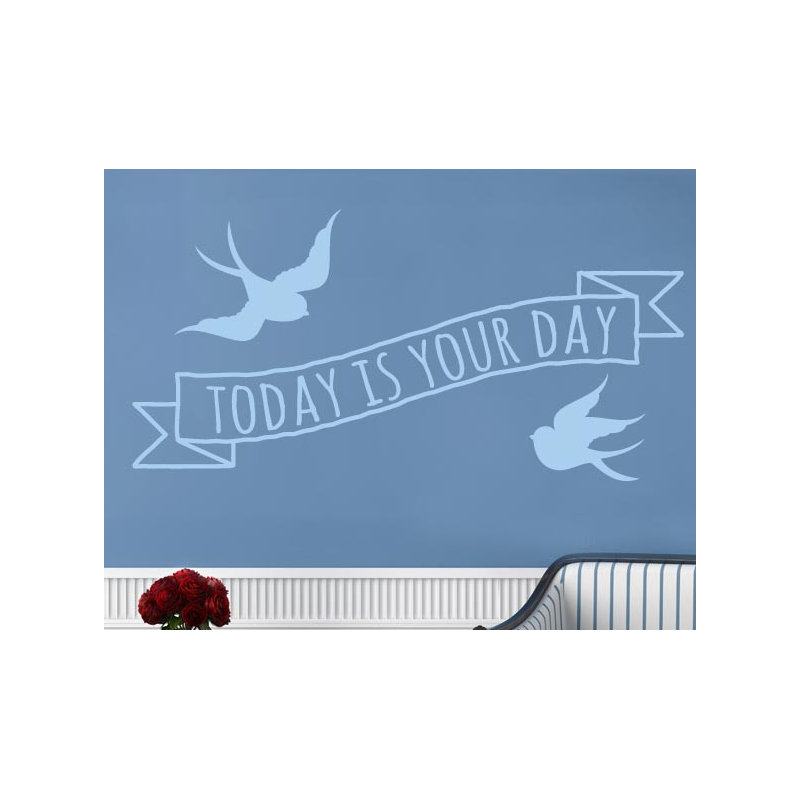 Wall Decal, Blue, Large