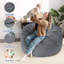 Fauteuil à billes surdimensionné en velours côtelé 2 en 1 | Lit convertible convertible en matelas de plancher d'invité-969860820