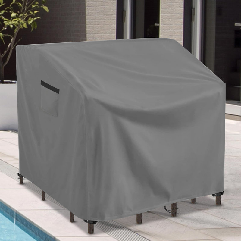 Patio Bar Set Cover, 41 Inch Heavy-Duty All-Weather Outdoor Bar Set Cover, Waterproof Windproof Patio Furniture Cover