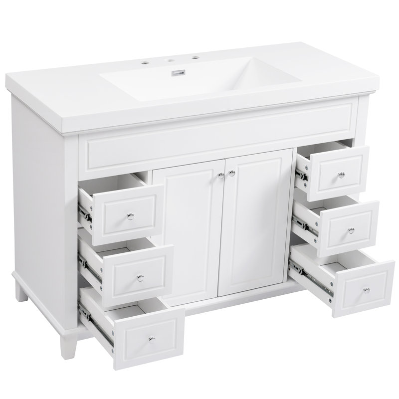 Meuble-lavabo 48 po avec lavabo en résine Premium