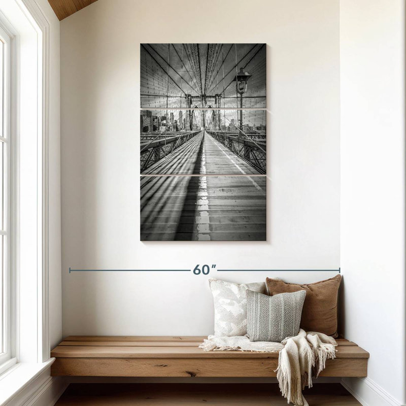 Lilie Brooklyn Bridge Shadow, 45" H x 28" W
