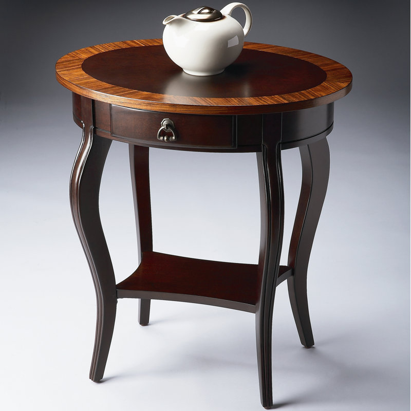Jeanette Nouveau Oval Side Table