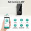 Serrure de porte d'entrée sans clé à empreinte digitale, pêne dormant Smart Lock de porte d'entrée, télécommande de l'application, installation facile (poignées non incluses)