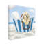 «Stupell Industries Puppy at Beach Landscape», art mural sur toile par James Wiens-91323653-91323654