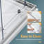 Cabine de douche carrée encadrée 34 po x l 34 po x H 72 po avec cabine de douche d'angle en verre trempé 1/4 po-101989217