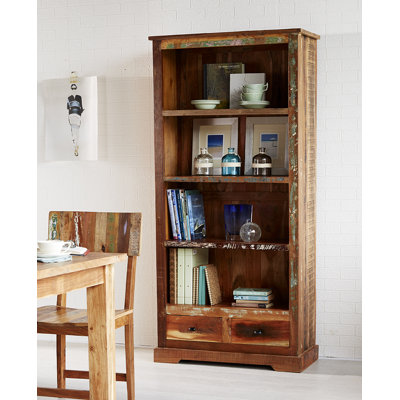 Inyo 180cm H x 85cm W Solid Wood Standard Bookcase