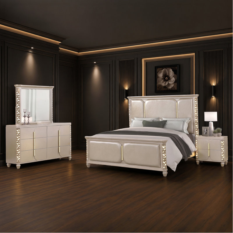 Ensemble de chambre avec grand lit 4 pièces Cinderella