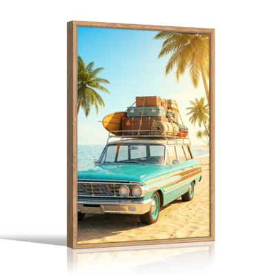 «Beach Adventure», reproduction d'art sur toile, ensemble de 1