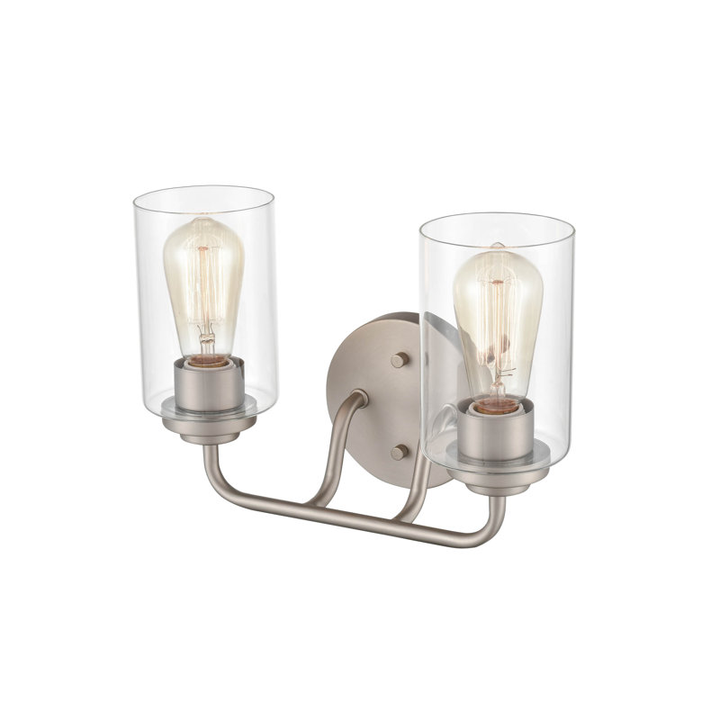 Boudreau 2 - Light Dimmable Vanity Light, Satin Nickel