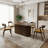 Camelot Oval Solid Wood Dining Table With Ribbed Pedestal Base