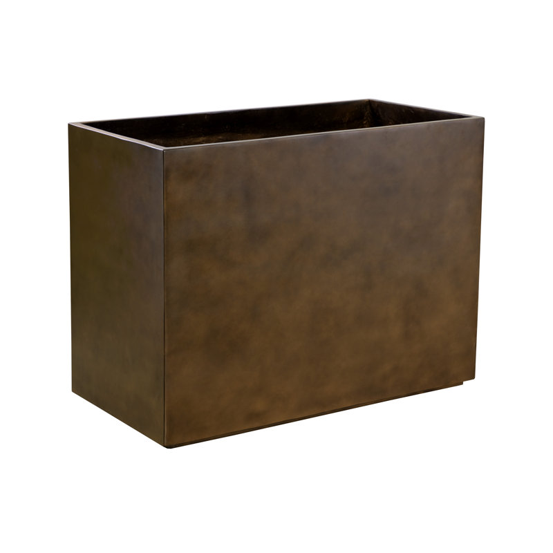 Perkey Concrete Planter, 36" H x 48" W x 24" D, Taupe