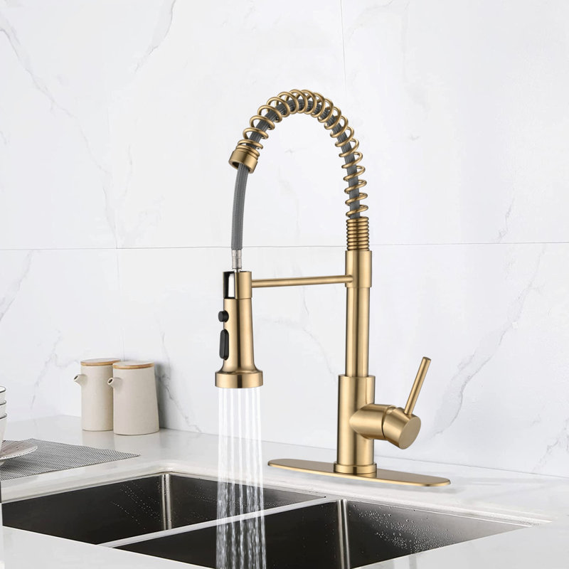 Robinet d'évier de cuisine extractible avec douchette extractible