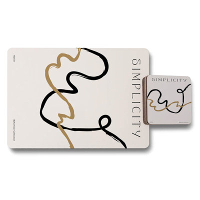 Simplicity Bohemian Collection Placemat Coaster Set Elite