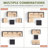 5 Piece Rattan Sectional Seating Group with Cushions-1410508495