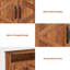 Armoire à pharmacie murale avec tablettes réglables, portes de grange doubles et tiroir amovible - Armoire de rangement rustique pour salle de bain, salle de bain, cuisine, couloir-1152963129