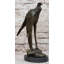 Figurine tromblée oiseau de proie sur base de marbre