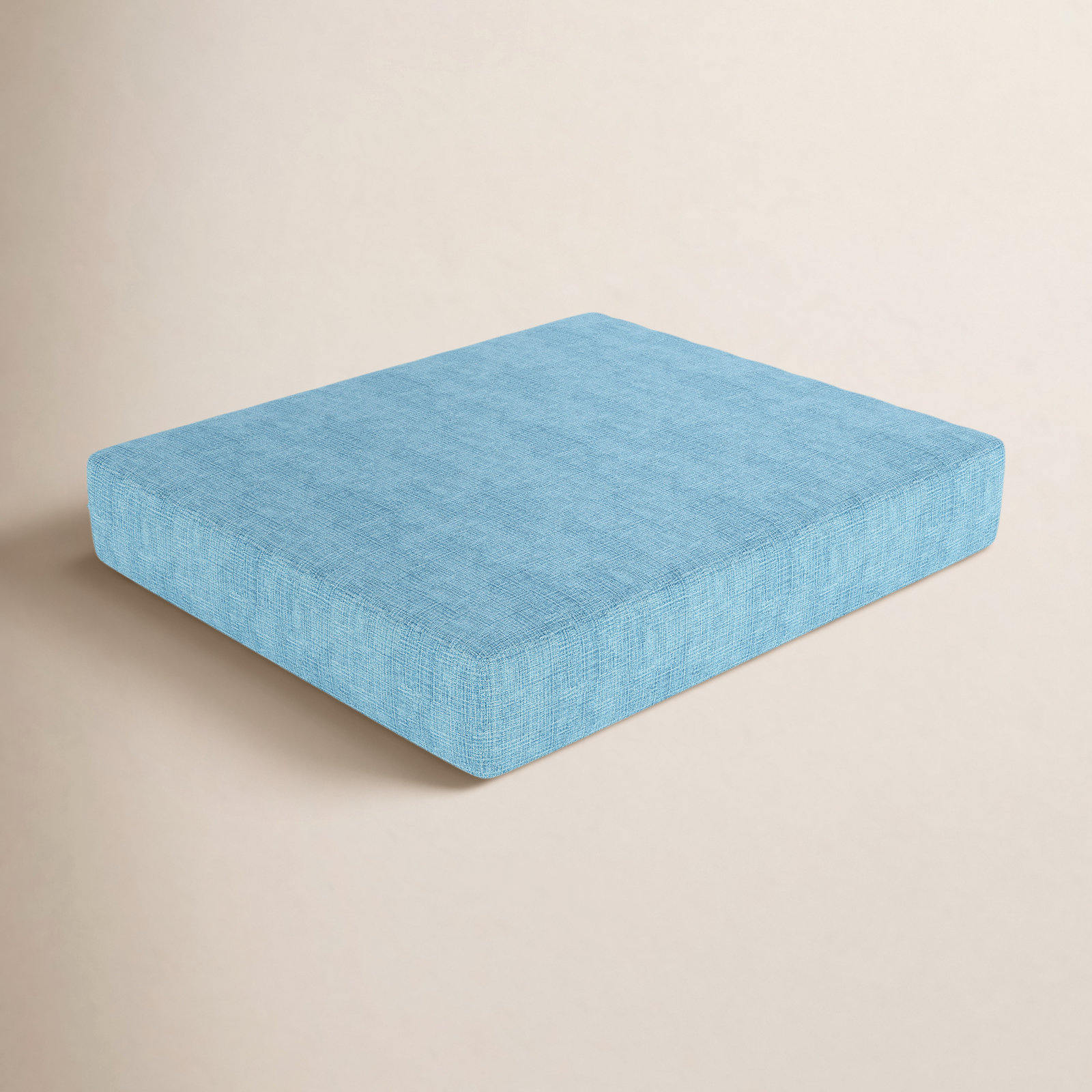 Sunbrella® Outdoor 3.5'' Ottoman Seat Cushion, Cast Horizon Sunbrella® Plainweave
