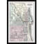 Carte de Chicago VI - impression encadrée-2096707043