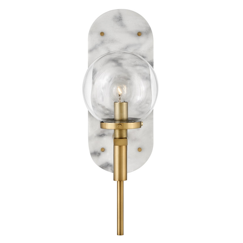 Gilda Single Light Plug-In Wall Sconce by Lisa McDennon, Heritage Brass