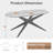 69.4" Wide Oval Wooden Dining Table with Metal Legs-867759539