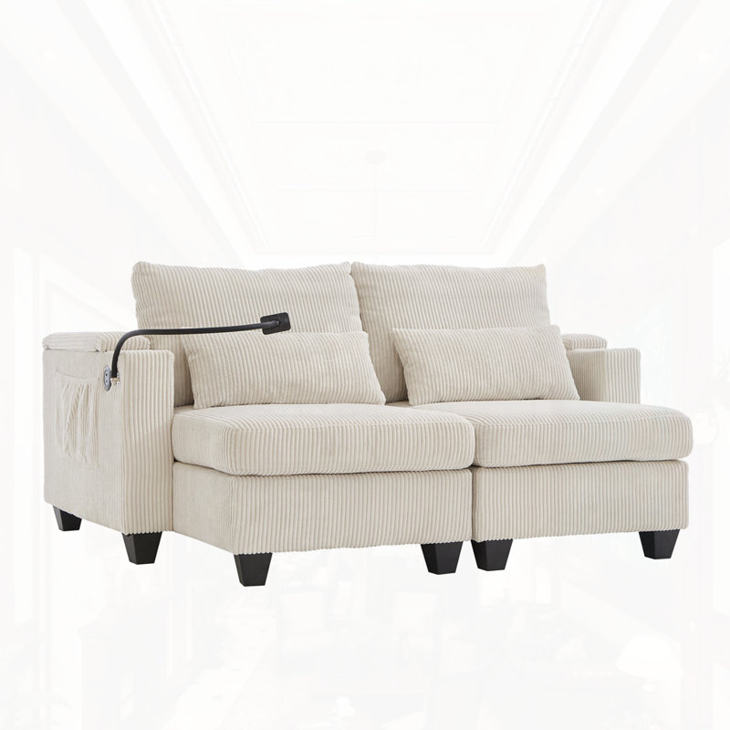 Méridienne convertible, Beige