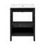 Meuble-lavabo autoportant en chêne 24 po avec plateau d'évier Château-105680441-105680442-121323632