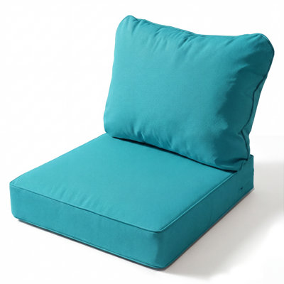 24" x 24" x 5" Outdoor Deep Seat Cushion, Waterproof, High Resilience Foam, Patio Furniture Replacement