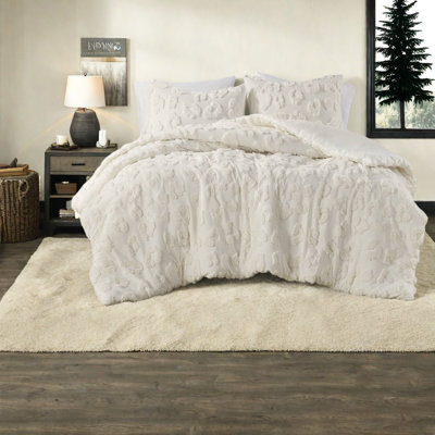 Ensembles de literie en chenille douce, texture très grande de polyester animal pour la maison