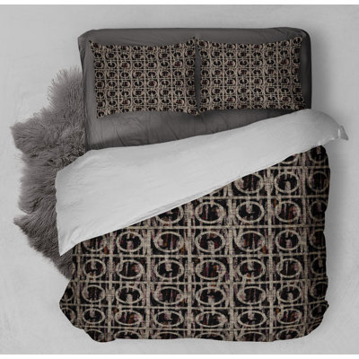 Polyester Channel Abstract Comforter
