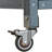 French Country Outdoor Grill Cart: Stainless Steel Top & Wood. Storage . 4 Smooth Lockable Wheels. Grey Blue. Spice Rack Cart With Towel Adjustable Shelves-1636942380