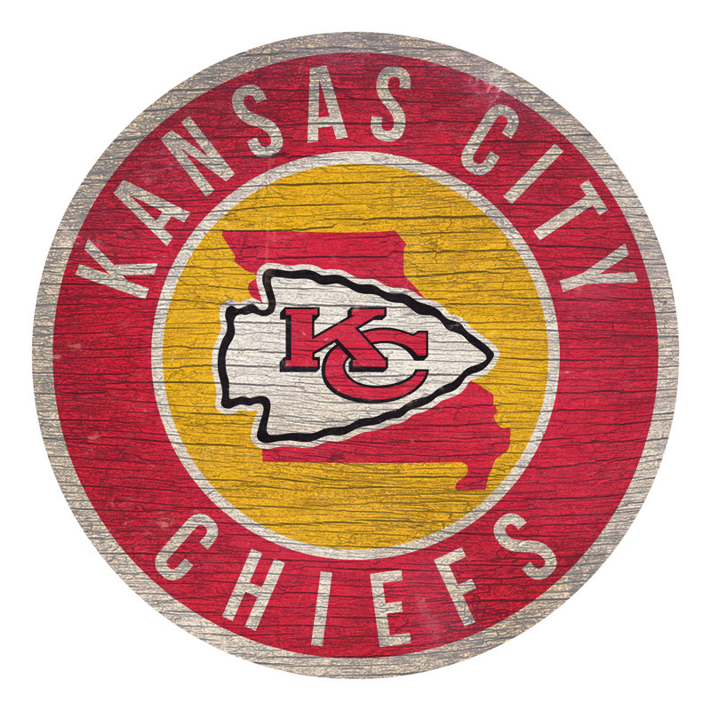 NFL, print on wood, Chiefs de Kansas City