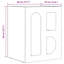 40cm W Manufactured Wood Bedside Table-1748457079