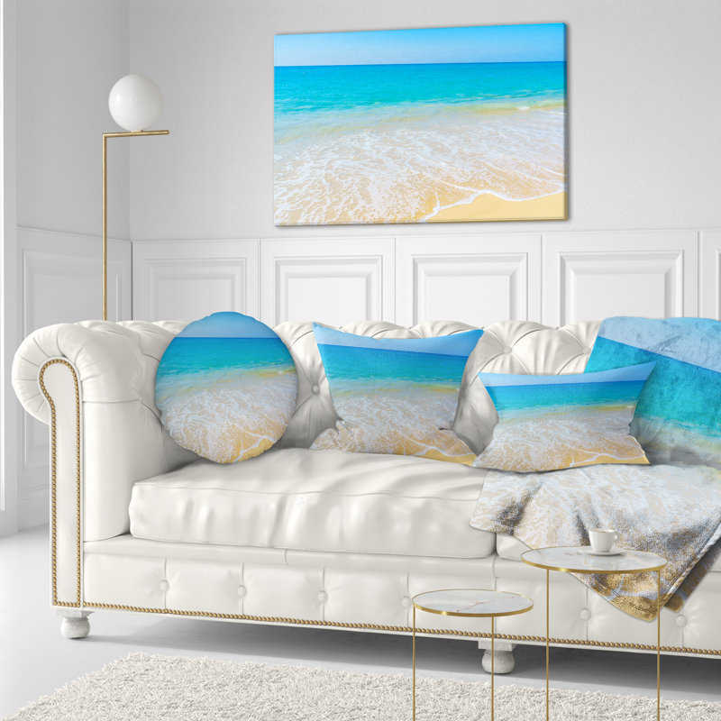 Coussin Calm Blue Sea Waves - Sea & Shore