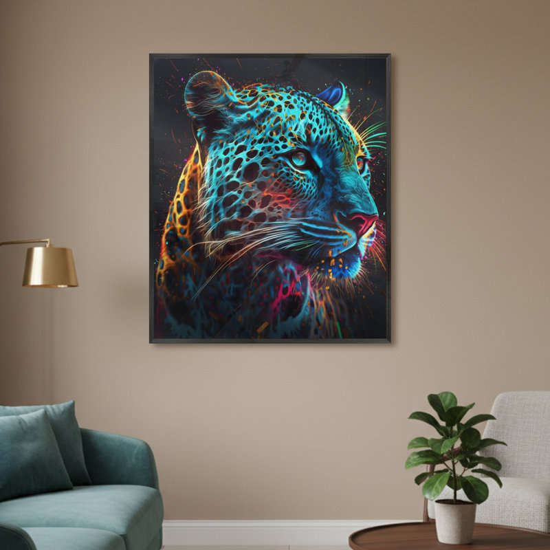 Single Picture Frame LED Illuminated Wall Art Wall Art on Glass / Aluminium, 60 cm H x 50 cm W