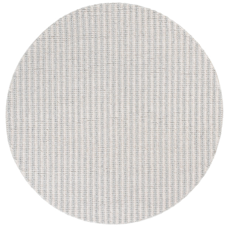 Manhattan 225 Hand Loomed Performance Striped Rug, Round 6'