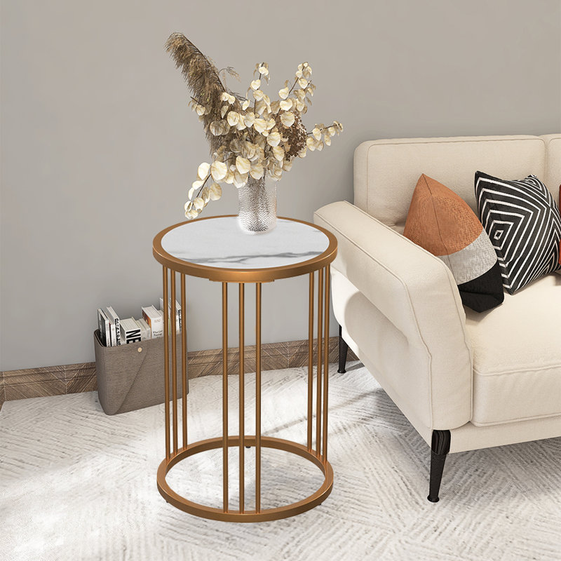 Mackinzy Stone Top End Table