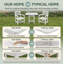 Ensemble de salle à manger d'extérieur 3 pièces en PEHD blanc avec table carrée et 2 fauteuils-442023831-442023829
