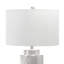 Lampe de table argentée 29 po Kester