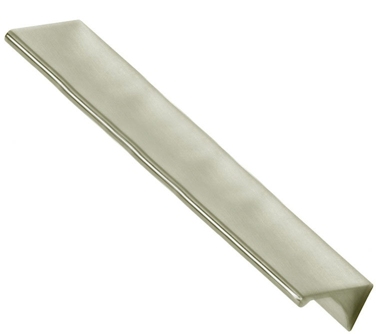 Poignée à rebords, Nickel satiné, 8"