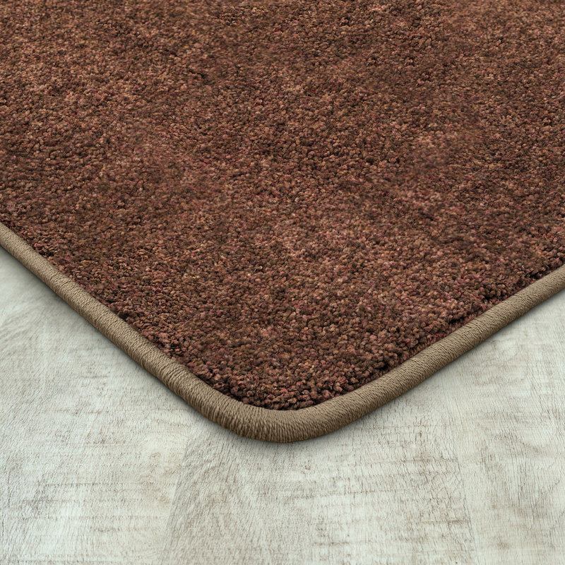 Tapis brun tissé à la machine, Rectangle 12 pi x 15 pi