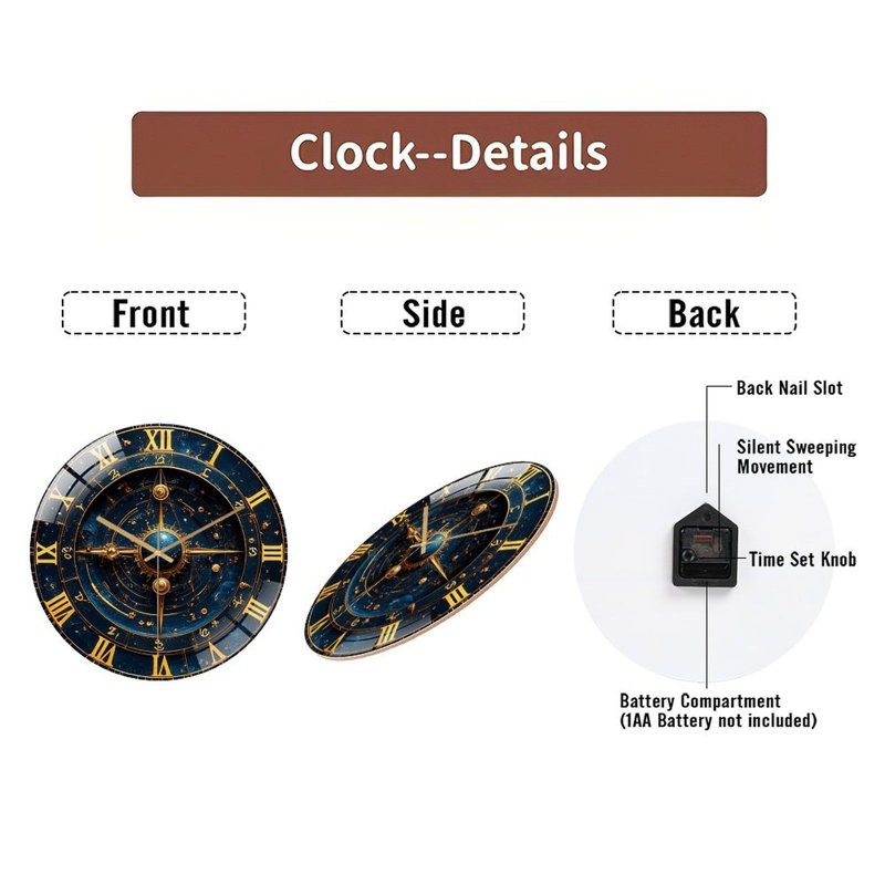 Horloge murale 12 po