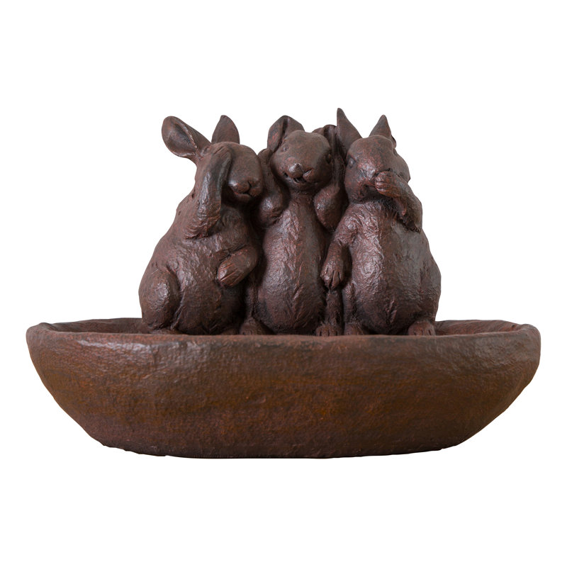 Resin Tiered Birdbath