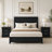 Transitional 2-Drawer Solid Wood Nightstand, No Assembly Required-1877717286