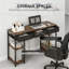 Bureau avec tablettes réglables et 3 tiroirs-428003690