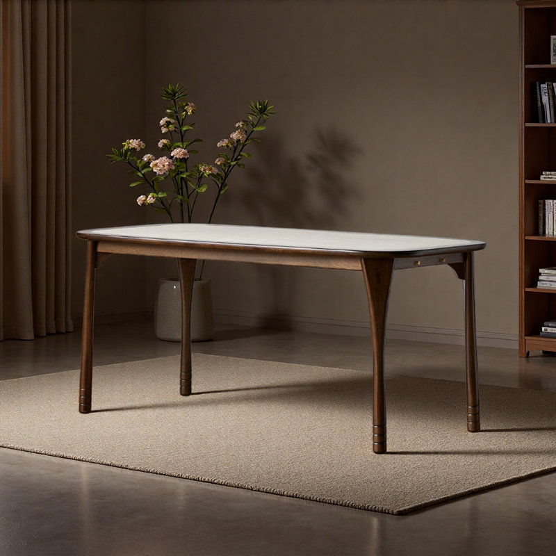 Bureau en bois massif New Rock, H 29,52 po x l 70,86 po x P 31,49 po