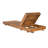 Lounge Chaise Set, Acacia Solid Wood With  LOUNGE CUSHION (Dark Grey) - Matching Cream Version Available