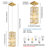 Wannanup 1 - Light Crystal Single Pendant Light Modern Metal Luxury Chandeliers-1675076937