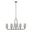 Lustre moderne en métal 5 lumières