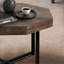 Table basse octogonale en bois avec patchwork de style campagnard 30 pouces-831568261